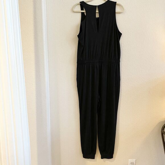 KIRUNDO Women’s Summer Cutout Solid Sleeveless Jumpsuit Crewneck Drawstring L - Picture 12 of 16